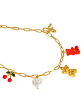 Load image into Gallery viewer, Cherry Beary Charm Necklace