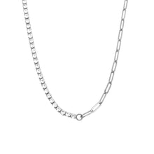 Load image into Gallery viewer, Pavéd Paperclip Necklace