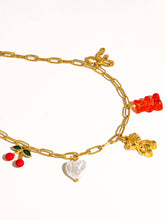 Load image into Gallery viewer, Cherry Beary Charm Necklace
