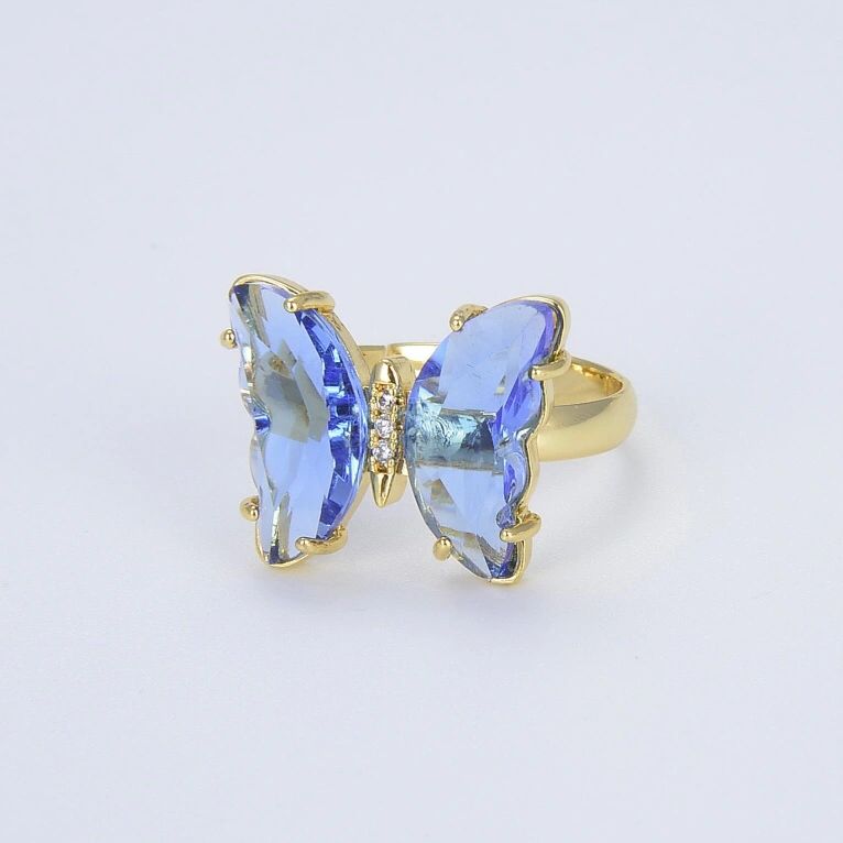 Blue Papillon Ring